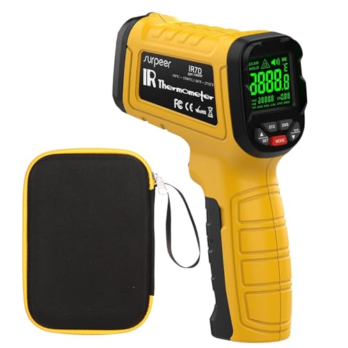 Infrared Thermometer High Temperature Gun -58℉~2732℉, 50:1 Distance Ratio, Digital Laser IR Temp