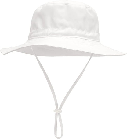 Baby Sun Hat Toddler Beach Swim Hats UPF 50+ Summer Bucket Hat Kids Infant Wide Brim Adjustable Sun