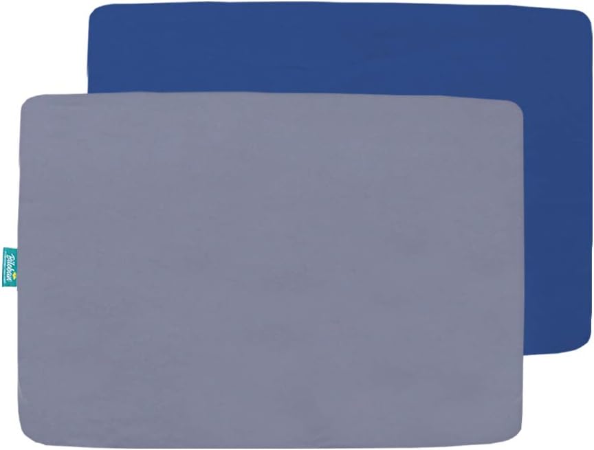 Pack and Play Sheets and Waterproof Pack n Play Mattress Protector Pad Cover 4 Pack Set, Ultra Soft