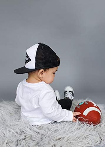 Baby Hats - Baseball Hat, Newborn Youth Flat Brim Mesh Trucker Surf Skate Bubba Bro Fitted Beach