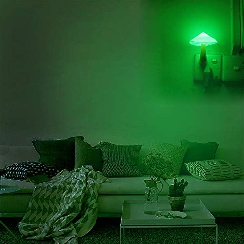 2 Pieces LED Mushroom Night Lamp Plug in Lamp Mushroom Night Light Mini Magic Mushroom Night Lights