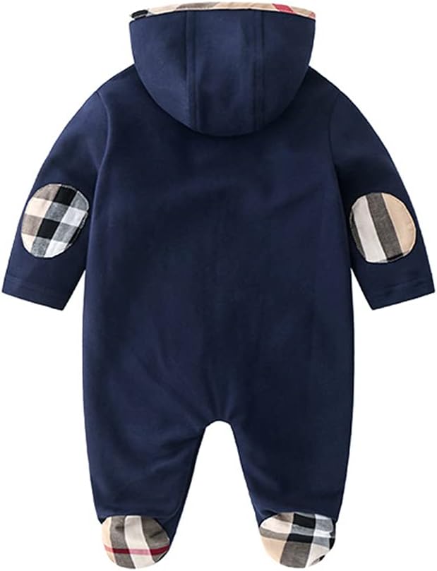 Unisex Toddler Baby Boy Romper Jumpsuit Cotton Long Sleeve Newborn Baby Boy Bodysuit One-Piece