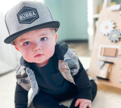 Baby Hats - Baseball Hat, Newborn Youth Flat Brim Mesh Trucker Surf Skate Bubba Bro Fitted Beach