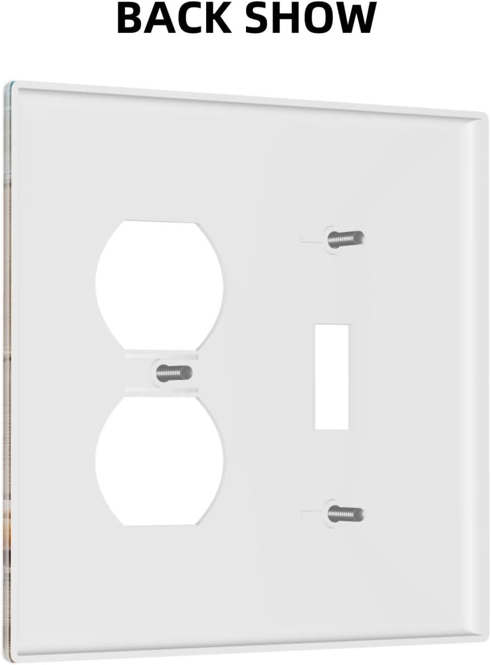 Decorative Outlet Covers Beachy Sea Ocean Seashell Starfish 2 Gang Wall Plate Cover Single Toggle