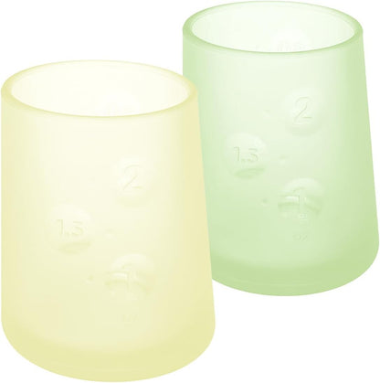 Olababy First Cup | Clear Sense 100% Silicone Infant Trainer Cup | 2oz Medicine Cup for Newborn |