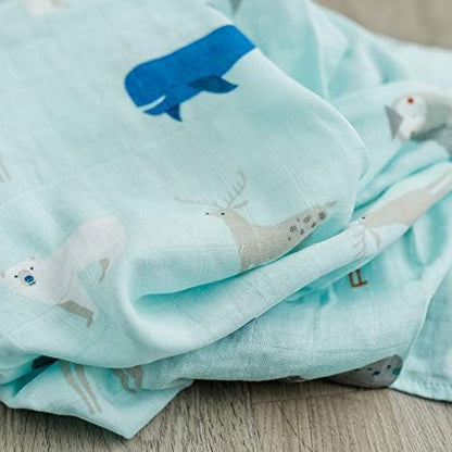 GRACED SOFT LUXURIES 2-Pack Swaddle Blanket Ultra Soft Luxury Decorative Muslin Swaddle Blankets