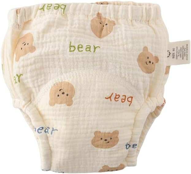 Baby Training Underpants,Soft Cotton Absorbent Potty Training Underwear For Baby Boys And Girls 6