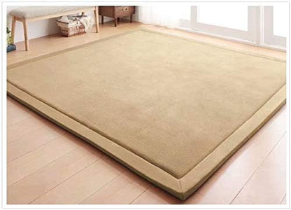 Stylish Coral Velvet Mat, V-mix Handmade weaving Plush Foam Play Crawling mat for Baby, Toddler