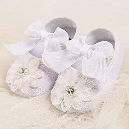 Baby Shoes Mary Jane Flats Non Slip Soft Sole Infant Toddler Sneakers First Walkers Party Christmas