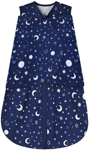 Newborn Sleep Sack Baby Swaddle,Swaddle me 0-3 Month,3-Way Adjustable Wearable Blanket,100% Rayon