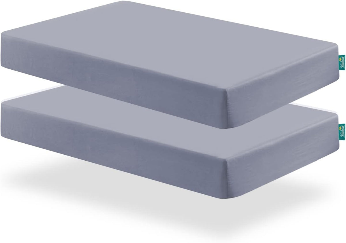 Crib Sheets and Waterproof Crib Mattress Protector 4 Pack Set,Waterproof Crib Sheets Mattress Pad
