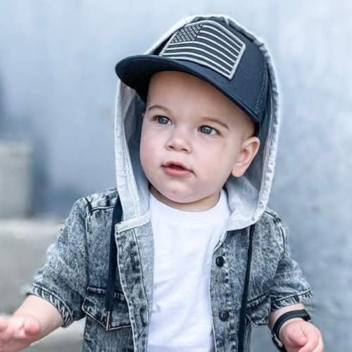 Baby Hats - Baseball Hat, Newborn Youth Flat Brim Mesh Trucker Surf Skate Bubba Bro Fitted Beach