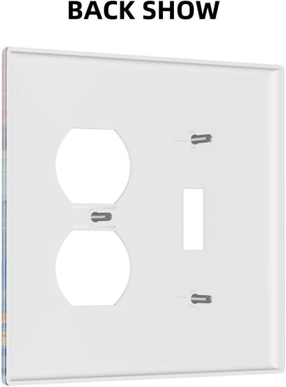 Turtle Coral Fish Watercolor Colorful Underwater World Wallplates 1 Toggle 1 Duplex Switch Plate