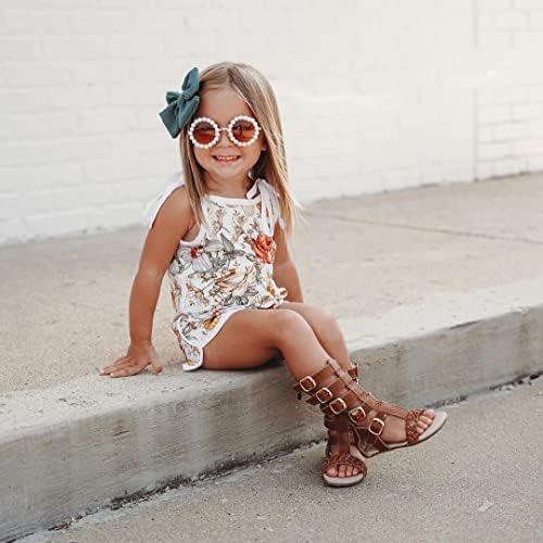 WZTYYDS Toddler Baby Girl Summer Clothes Floral Romper Tie-Up Strap Halter Jumpsuit Infant Summer