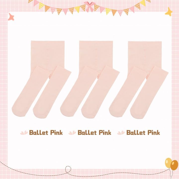Girls Ballet Dance Tights for Toddler Baby Soft Athletic Leggings Infant Elastic Dance Tights for