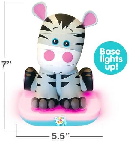 Stack-a-Roos Baby Zebra by Salus Brands - Animal Stacking Toy, Educational Early Learning Toy for