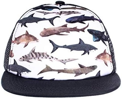 Baby Hats - Baseball Hat, Newborn Youth Flat Brim Mesh Trucker Surf Skate Bubba Bro Fitted Beach