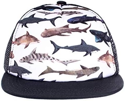 Baby Hats - Baseball Hat, Newborn Youth Flat Brim Mesh Trucker Surf Skate Bubba Bro Fitted Beach