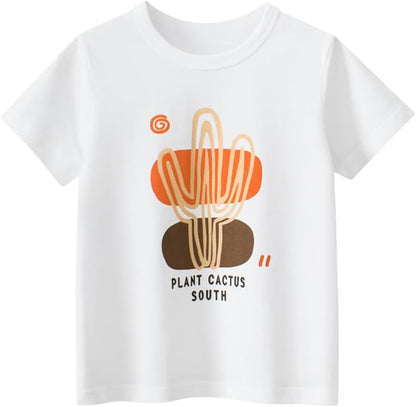 Boys' 4-Pack Excavator Short Sleeve Crewneck T-Shirts Top Tee Size 2-7 Years Toddler Boys' Value