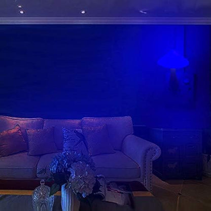 AUSAYE Blue Led Lamp Mushroom Nigh Light,Plug in Nightlight,Sensor Night Lights for Kids Adults