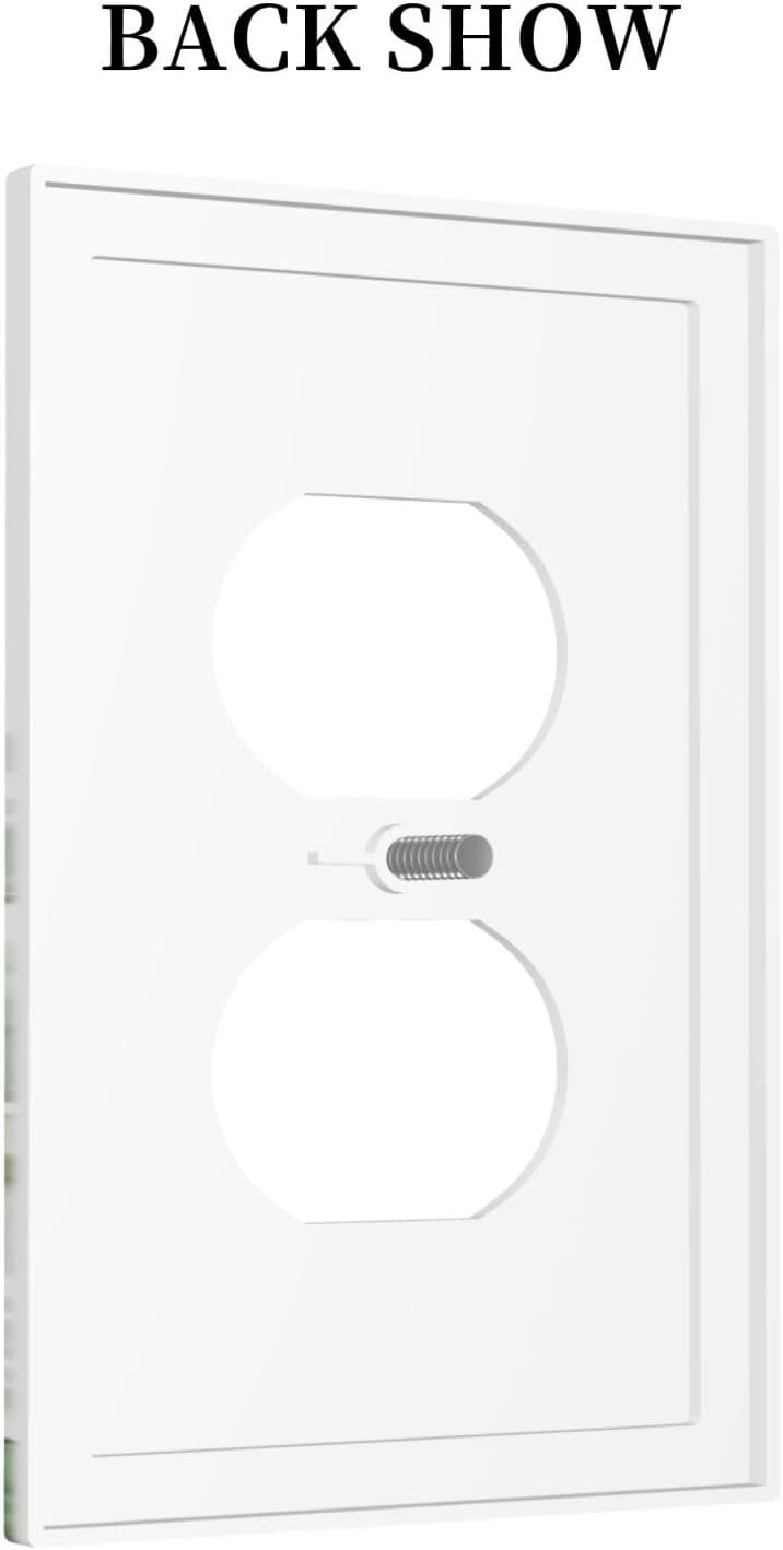 Palm Tree Banana Leaf Green Rainforest Natural Landscape Outlet Covers 1 Gang Duplex Light Switch