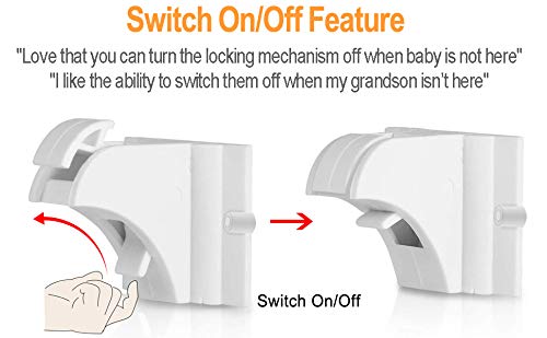 Vmaisi 20 Pack Magnetic Cabinet Locks Baby Proofing and 2 Keys