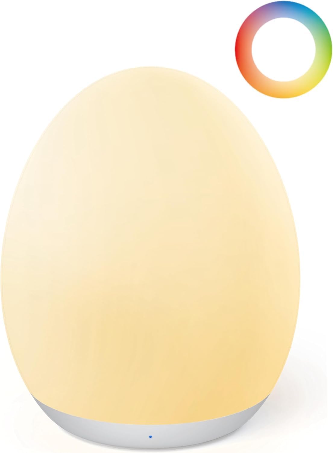 JolyWell Night Light for Kids, Baby Egg Light with 7 Colors Changing Mode & Stepless Dimming