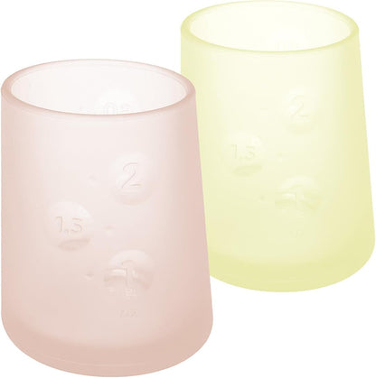 Olababy First Cup | Clear Sense 100% Silicone Infant Trainer Cup | 2oz Medicine Cup for Newborn |