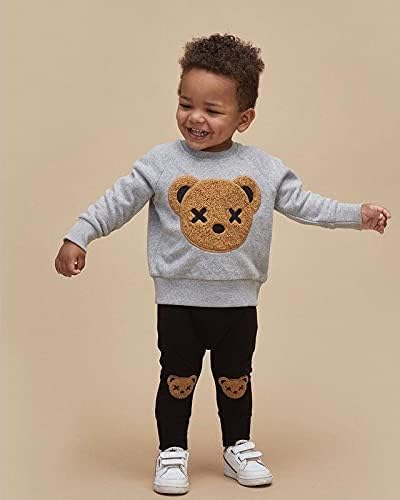 WZTYYDS Toddler Boy Clothes 2T 3T 4T 5T Fall Outfits Baby Pullover & Pants Sets Kids Winter 2Pcs