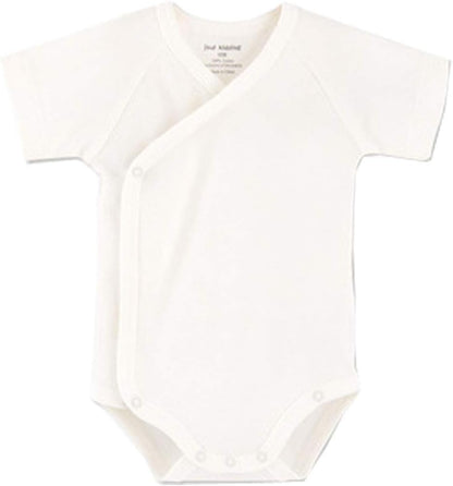 Baby Boys Girls Short Sleeves Kimono Clothes Cotton Baby Side-Snap Bodysuit Pack of Baby Layette Set