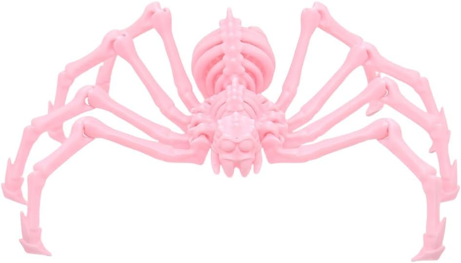 Large Skeleton Spider-Shy Spider,Halloween Decorations Skeleton Spider,Skeleton Spider Skull Bone