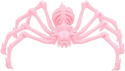 Large Skeleton Spider-Shy Spider,Halloween Decorations Skeleton Spider,Skeleton Spider Skull Bone