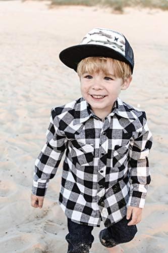 Baby Hats - Baseball Hat, Newborn Youth Flat Brim Mesh Trucker Surf Skate Bubba Bro Fitted Beach