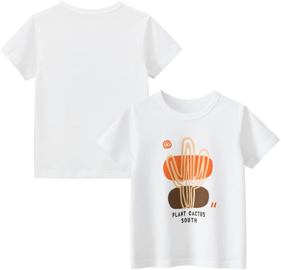 Boys' 4-Pack Excavator Short Sleeve Crewneck T-Shirts Top Tee Size 2-7 Years Toddler Boys' Value