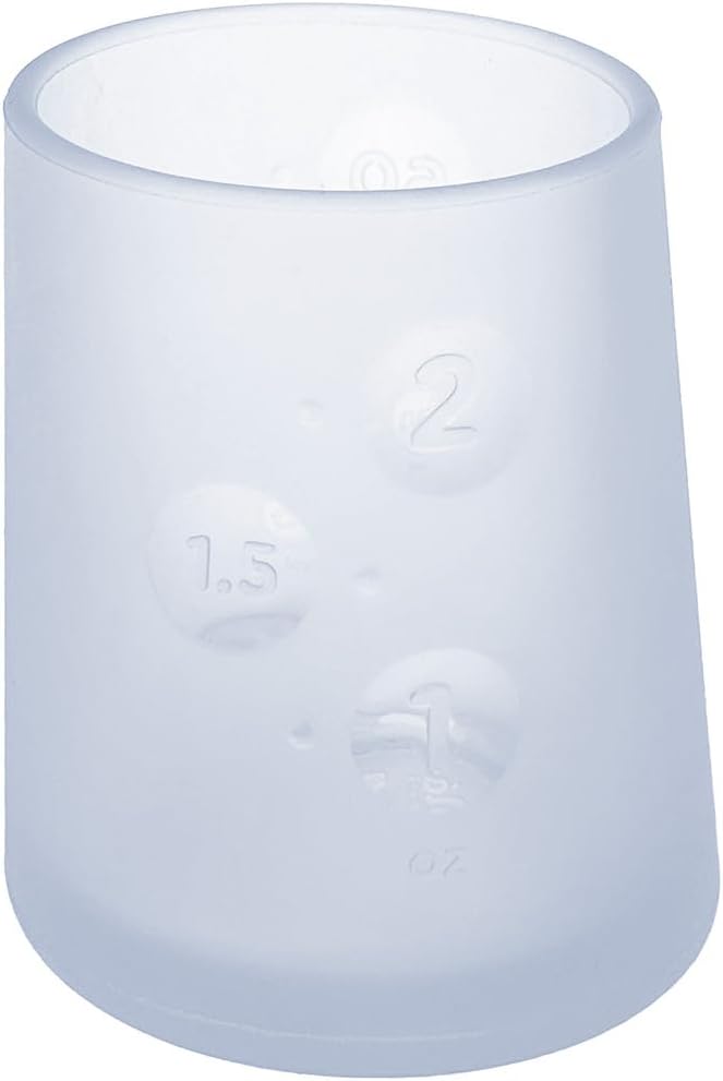 Olababy First Cup | Clear Sense 100% Silicone Infant Trainer Cup | 2oz Medicine Cup for Newborn |
