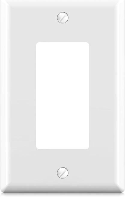 ELEGRP Decorative Receptacle Wall Plate, 1-Gang Mid Size Decorator Covers, Unbreakable