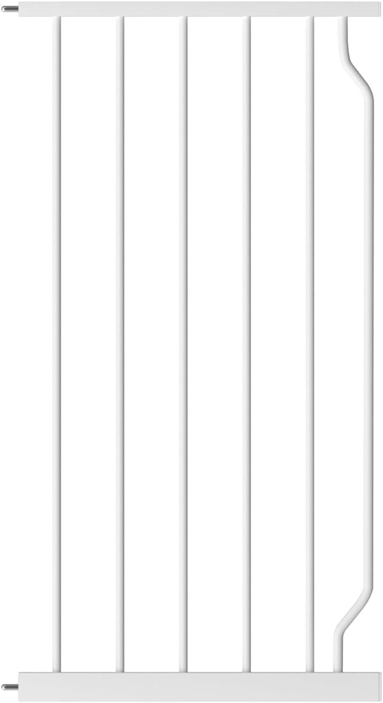 WAOWAO Baby Gate 14.16" Extra Wide Pressure Mounted Walk Through Swing Auto Close Safety White