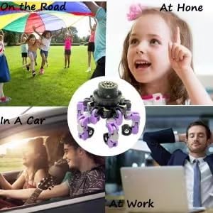 4pcs Fidget Spinners for kids&Adults Transformable Fingertip Gyros for Girls Boys Stress Reliefs