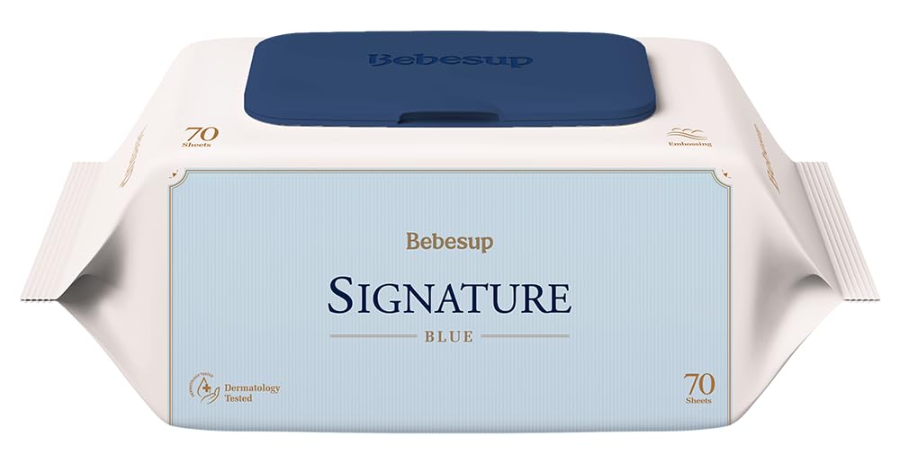 BEBESUP- Korea’s #1 Signature Baby Wipes - Hypoallergenic Water-based Unscented Alcohol-Free