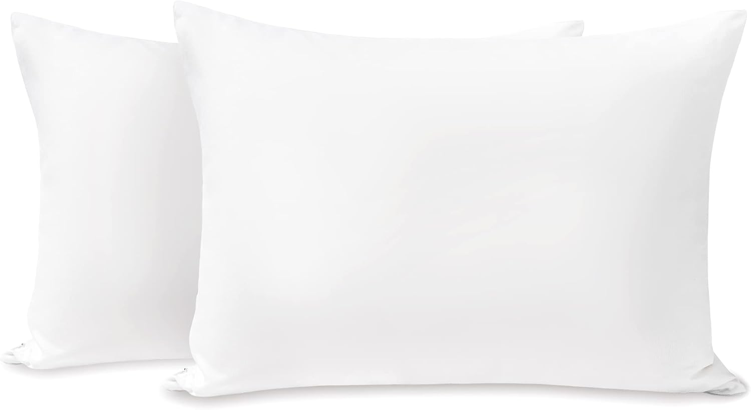 TILLYOU Toddler Pillowcase 2 Pack with Zipper,Silky Soft Microfiber 13" x 18" Kids Travel Pillow