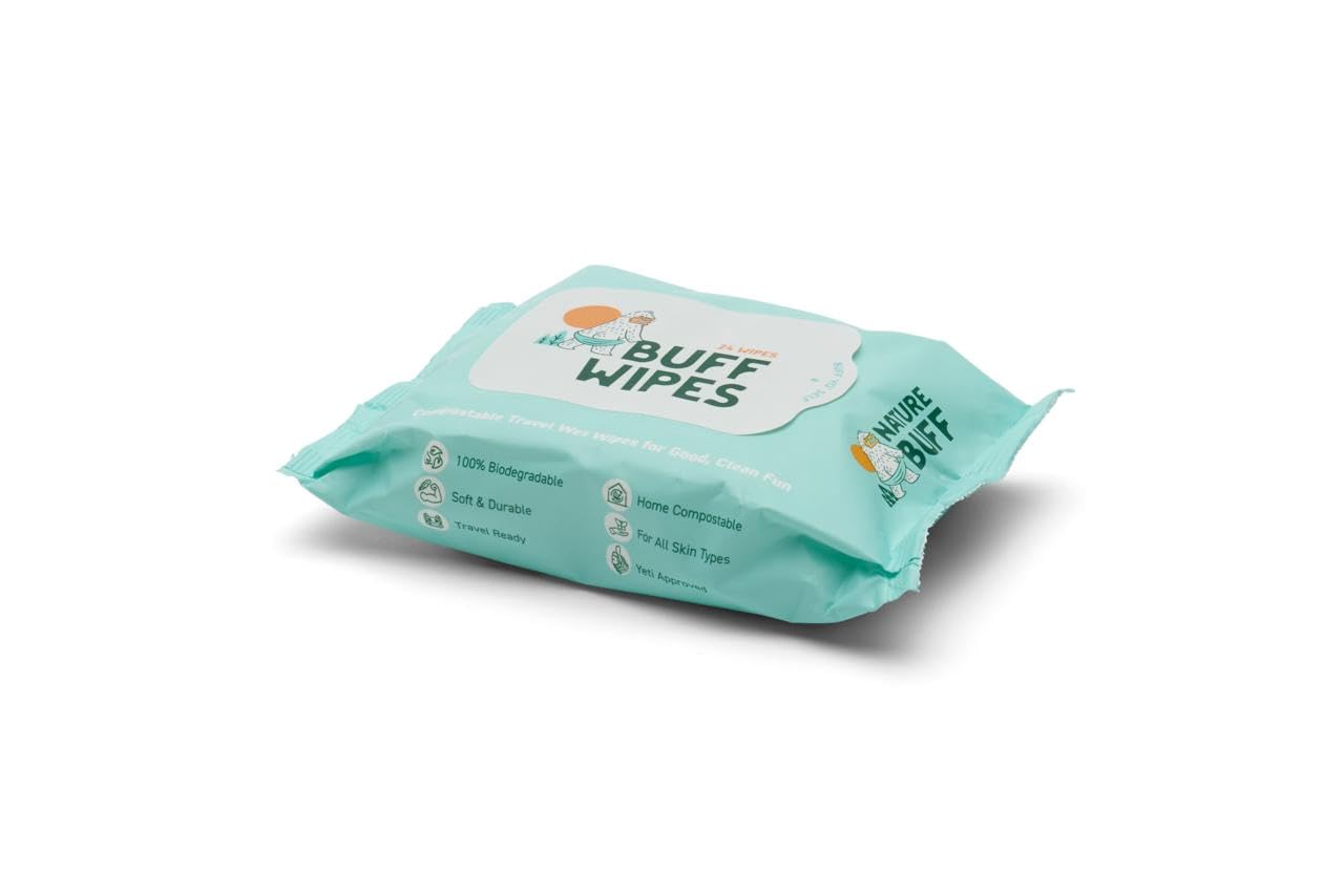 Multi-Use Wet Wipes for Babies & Adults - 99.7% Pure, Plastic-free, Biodegradable & Unscented Body