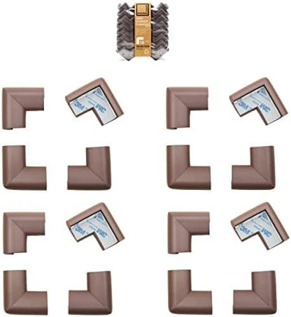 Roving Cove HeftyFit Corner Protector for Baby (16 Large Corners), Heavy-Duty Soft Rubber Foam