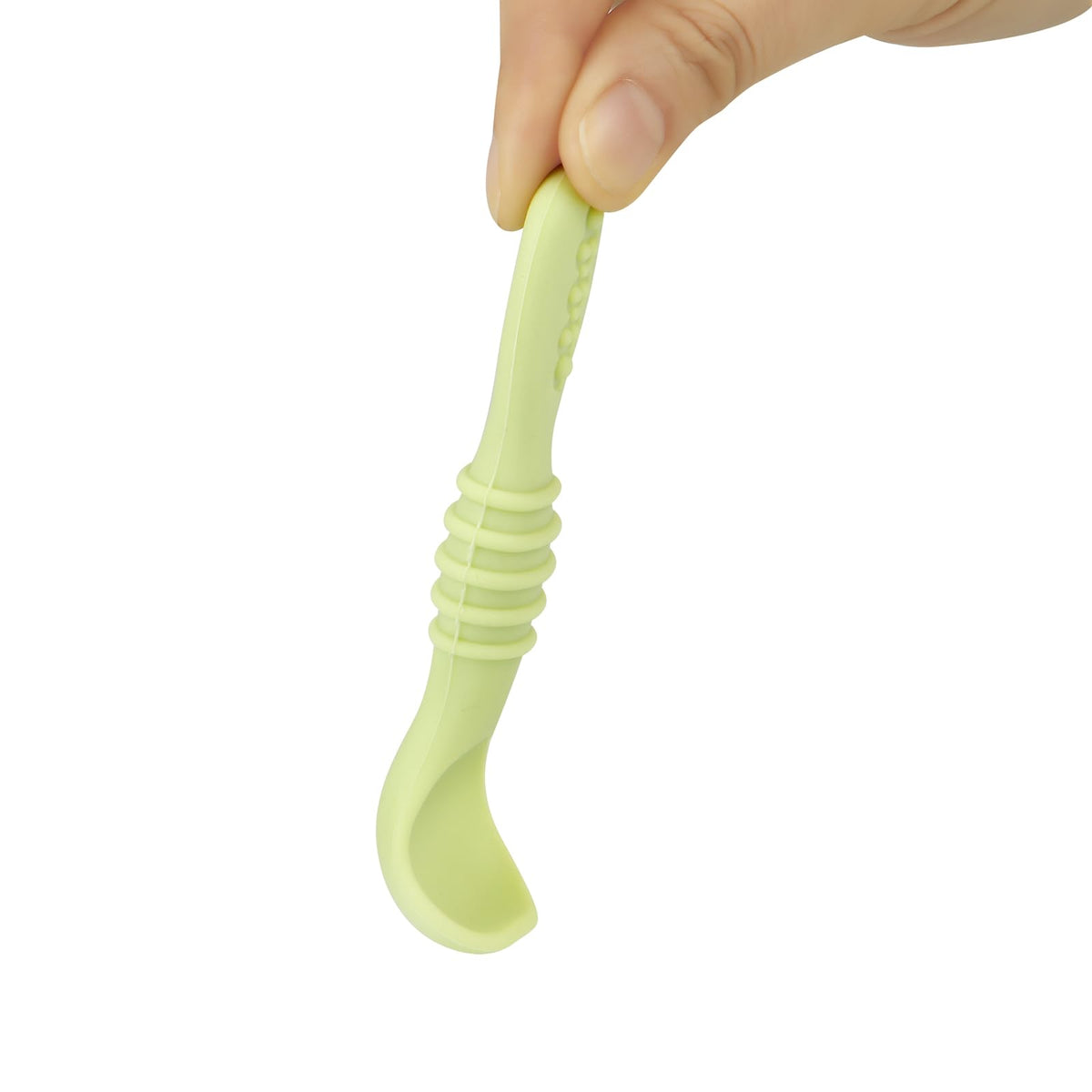 PandaEar 6 Pack Silicone Baby Spoons - Self Feeding Utensils 6-12 Months - Infant Spoons First