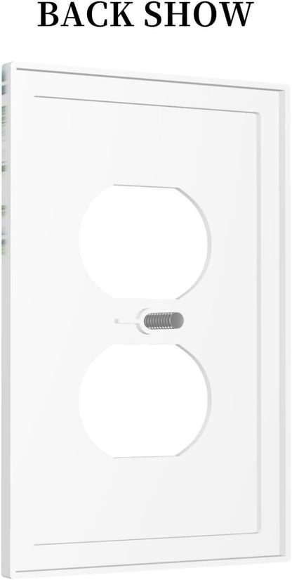 Eucalyptus Leaves Greenery Vine Flowers Simplicity Outlet Covers 1 Gang Duplex Light Switch Cover