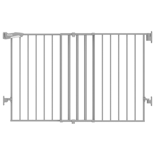 Babelio 31.5-55" No Bottom Bar Baby Gate Extra Wide, 2-in-1 Auto Close Dog Gate for The House