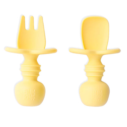 Bumkins Baby Utensils Set, Chewtensils Silicone Spoons for Dipping, Self-Feeding, Baby Led Weaning