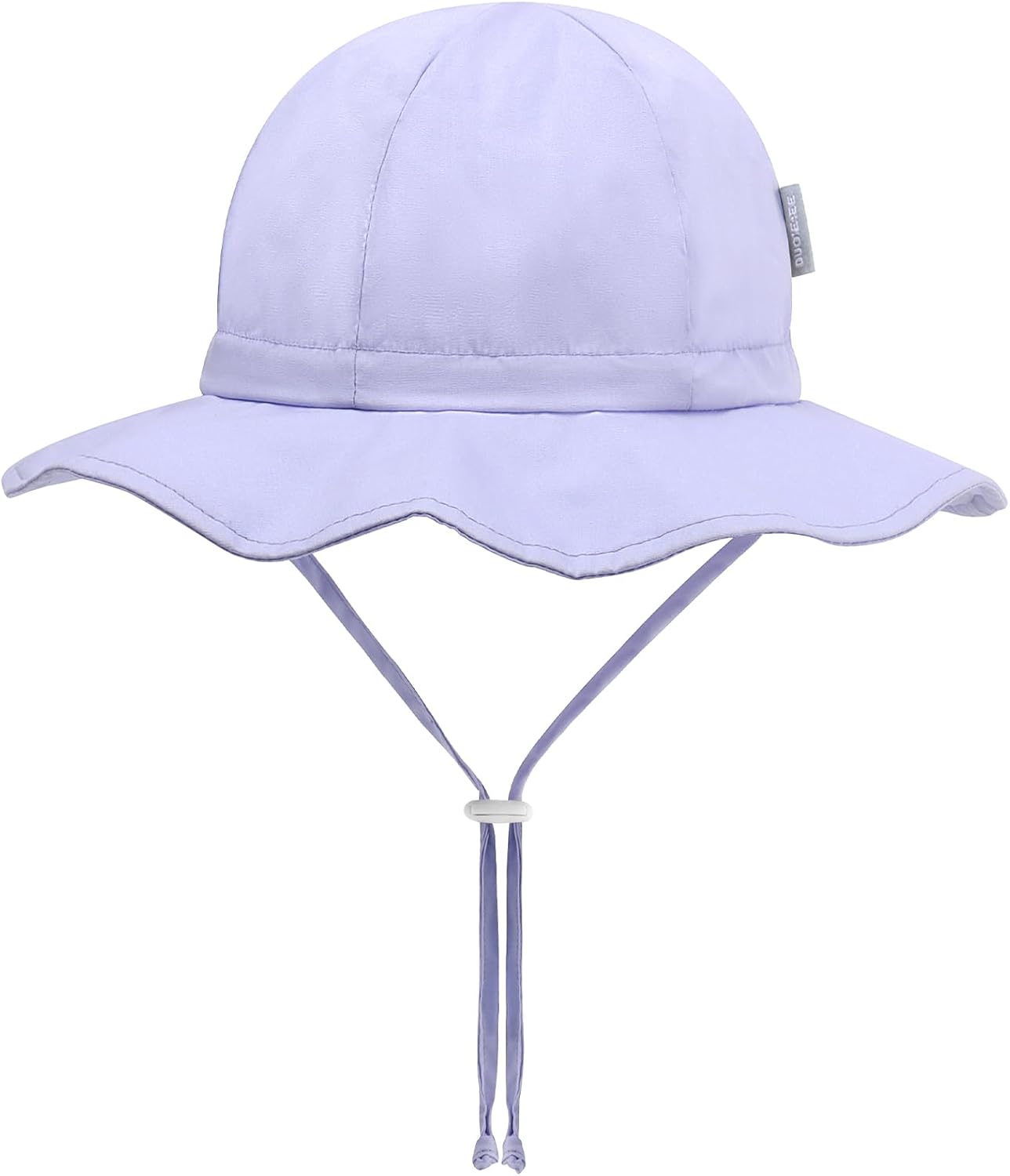 UPF 50+ Baby Bucket Hat - Wide Brim Sun Protection Beach Cap for Girls - Cute & Adjustable Toddler