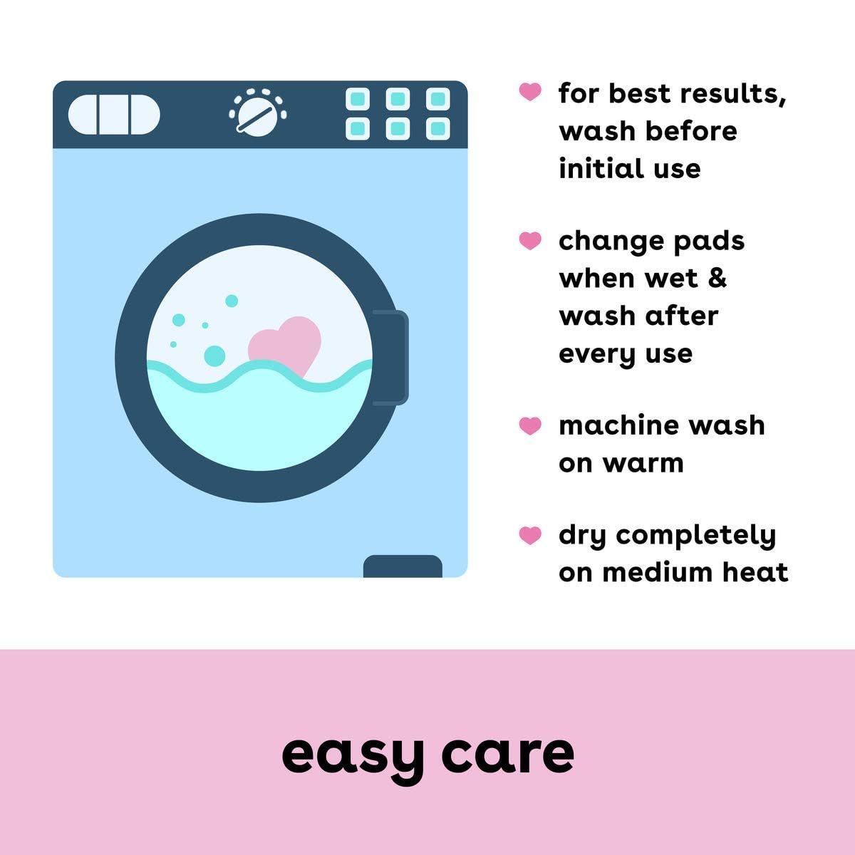Bamboobies Ultra-Soft Velour Nursing Pads – Reusable, Washable & Leak-Proof – 2 Ultra-Thin and 2