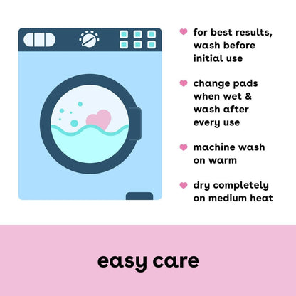 Bamboobies Women’s Nursing Pads, Reusable and Washable for Daily Use, Leak-Proof Pads for
