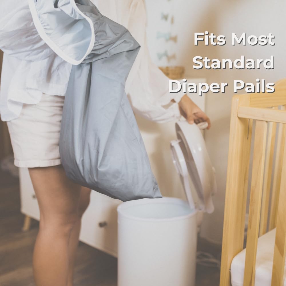 Nora's Nursery Pail Liner for Cloth Diapers - Reusable and Washable - Fits all Standard Diaper
